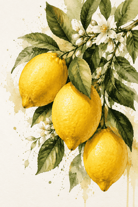 Colección Amalfi | Set de 3 Cuadros en Acuarela para Decorar tu Cocina
